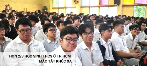 HƠN 2/3 HỌC SINH THCS Ở TP.HCM MẮC TẬT KHÚC XẠ