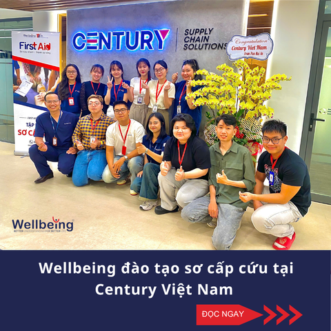 Wellbeing đào tạo sơ cấp cứu tại Century Việt Nam