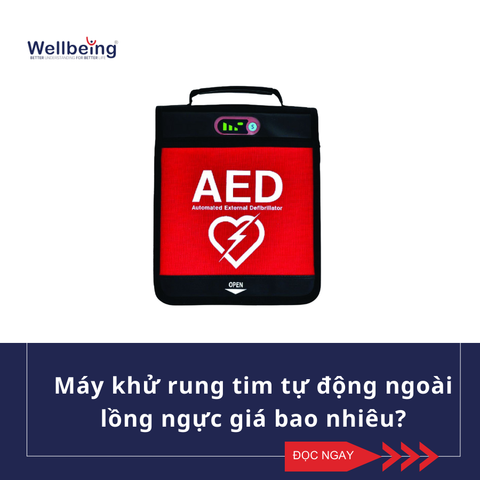 Máy sốc tim/máy khử rung tim/máy AED giá bao nhiêu?| Wellbeing