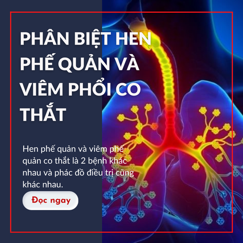 Phân biệt hen phế quản và viêm phế quản co thắt ở trẻ