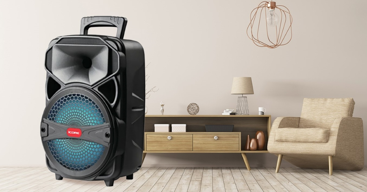 Bất ngờ với mẫu loa kéo giá rẻ chỉ hơn 1 triệu: Karaoke, đèn LED, chính hãng