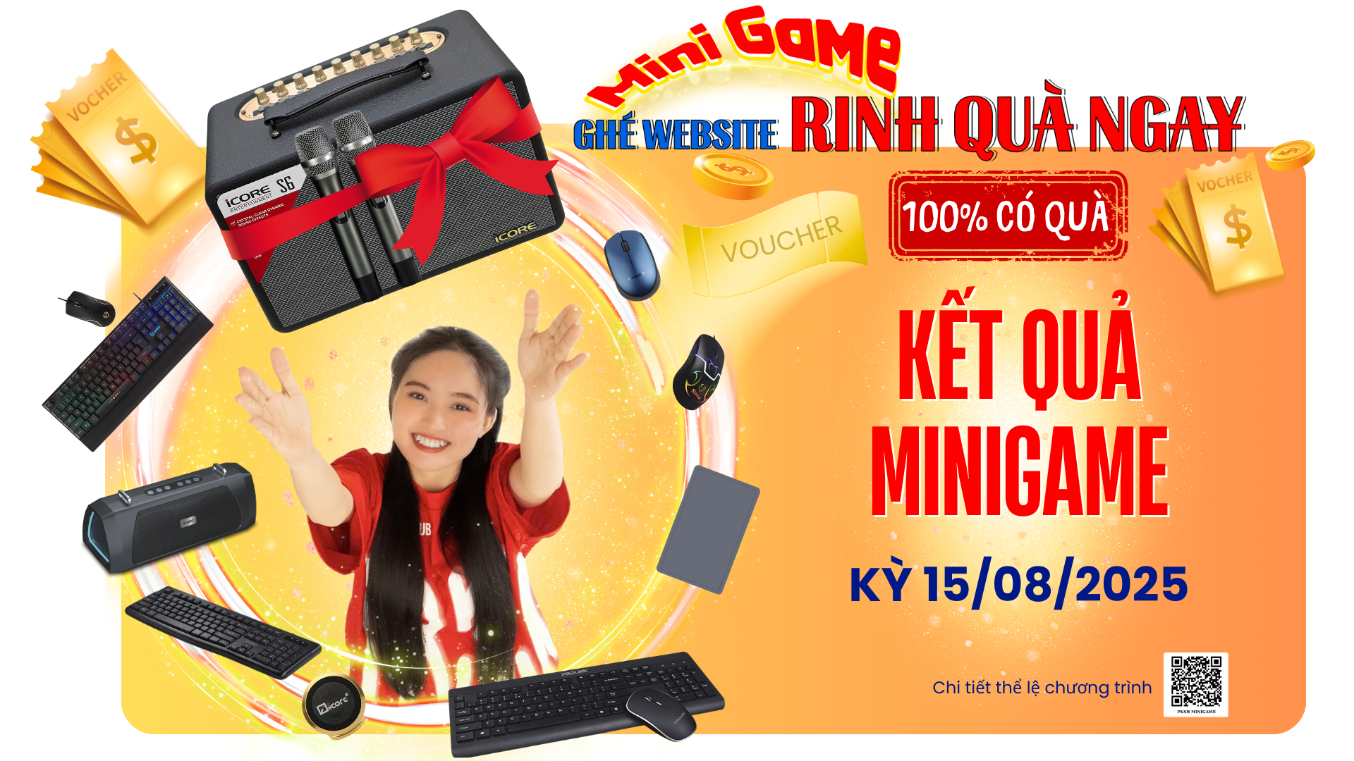 CÔNG BỐ KẾT QUẢ MINIGAME “GHÉ WEBSITE - RINH QUÀ NGAY” KỲ 15/08/2025