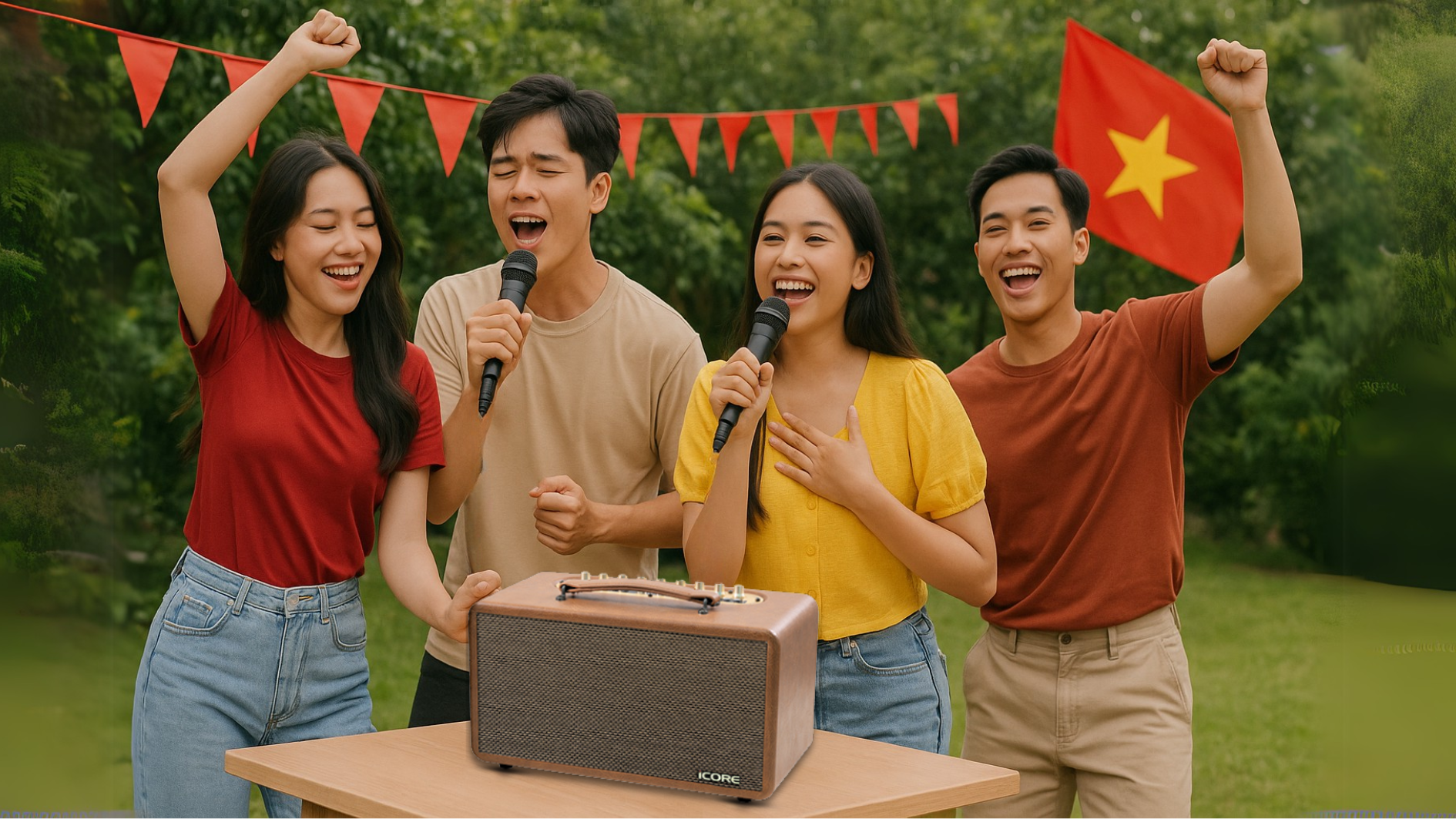 Đón Đại Lễ 30/4 Thật Rộn Ràng Với Loa Karaoke iCore P8