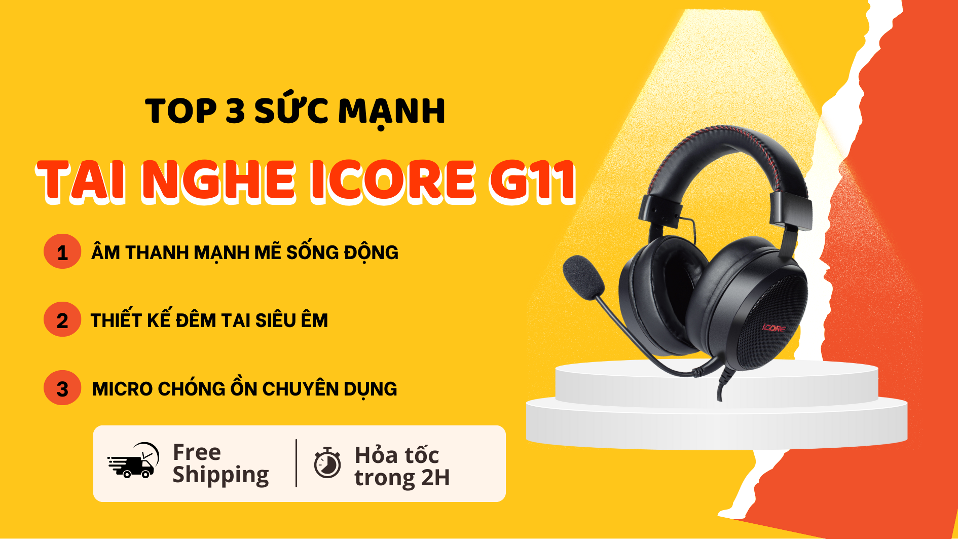Top 3 Sức Mạnh Biến iCore G11 Thành Tai Nghe Quốc Dân Cho Game Thủ!