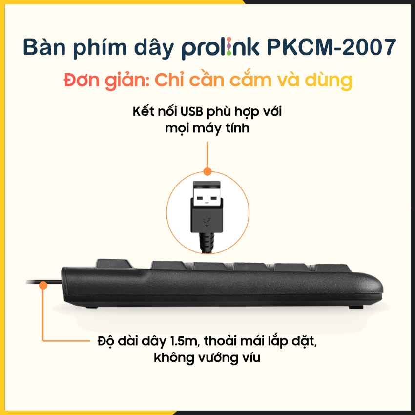 Bàn phím có dây Prolink PKCM-2007 | Ảnh 4