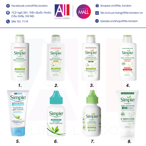 CẨM NANG SỬ DỤNG CÁC SẢN PHẨM SIMPLE - PHẦN 5 KEM DƯỠNG