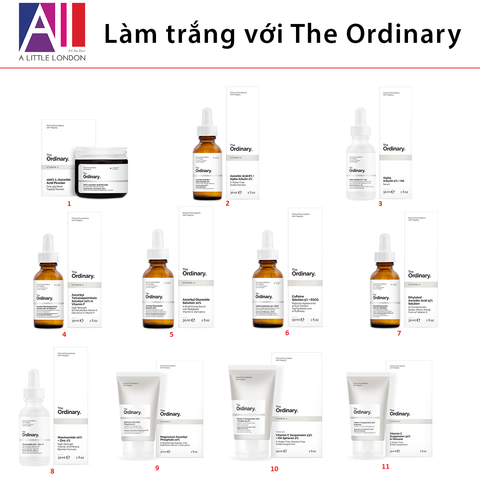 Cẩm nang sử dụng The Ordinary - Phần 5 Các sản phẩm làm trắng da, mờ thâm nám