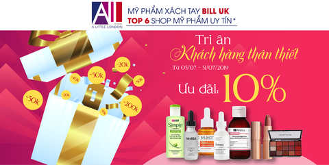 Tri ân khách hàng - Ưu đãi 10%