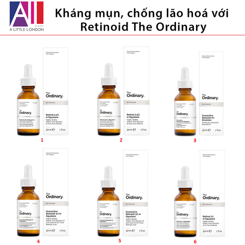 Cẩm nang sử dụng The Ordinary - Phần 3 Kháng mụn, chống lão hóa với Retinoid