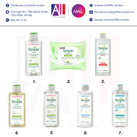 CẨM NANG SỬ DỤNG CÁC SẢN PHẨM SIMPLE - PHẦN 1 TẨY TRANG