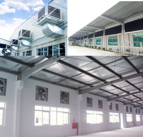 Thiết kế, thi công hệ thống thông gió, làm mát nhà xưởng công nghiệp tại Thái Bình