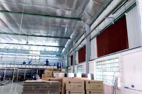 Thiết kế, thi công hệ thống thông gió, làm mát nhà xưởng công nghiệp tại Quảng Ninh