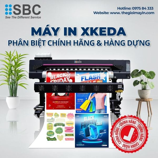 Máy in xkeda chính hãng và hàng dựng khác nhau