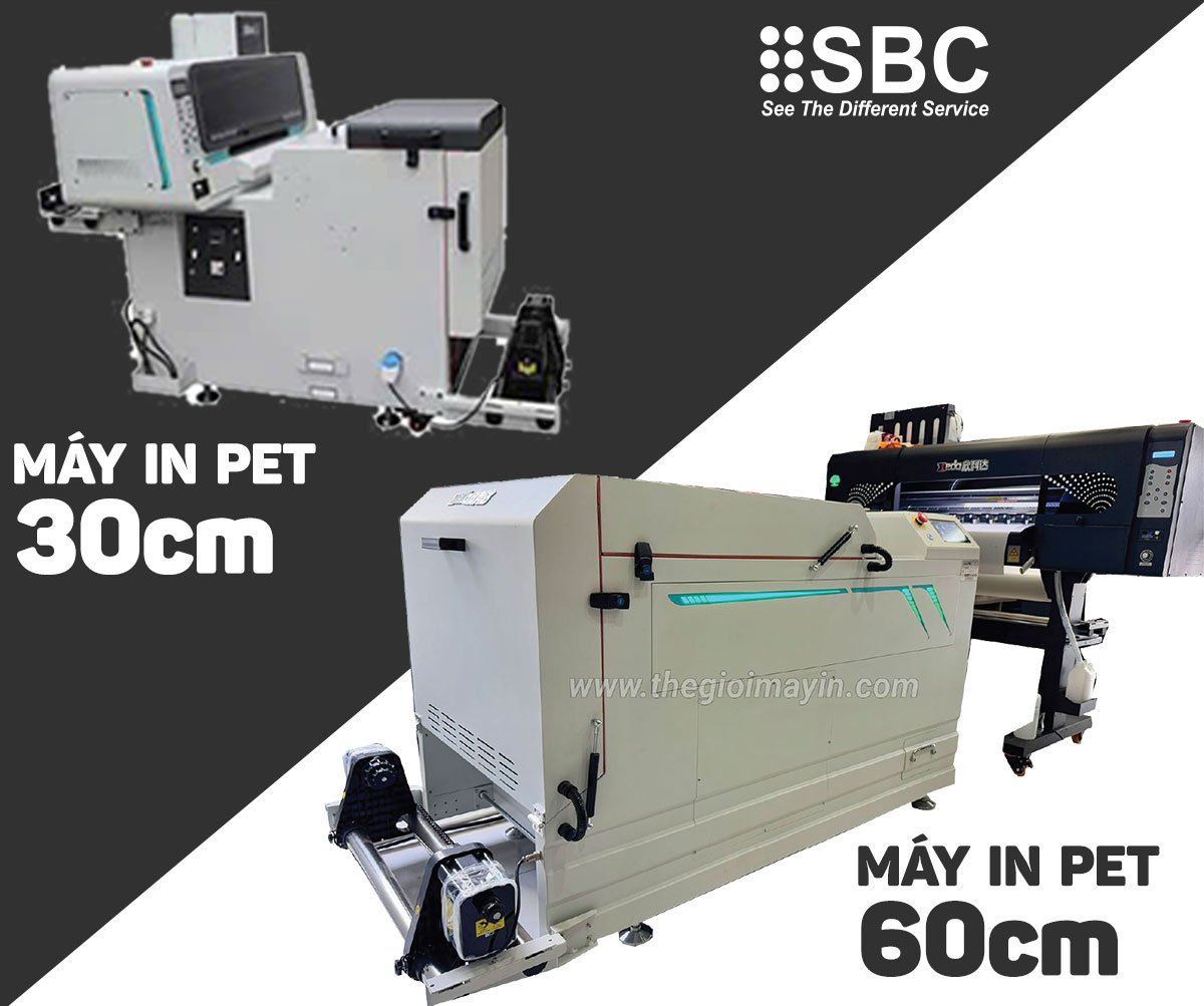 Lựa chọn máy in PET phù hợp với nhu cầu: 30cm hay 60cm?