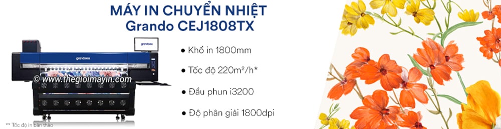 máy in chuyển nhiệt đầu phun i3200