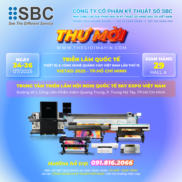 Thư mời tham gia Vietad 2025 công ty SBC