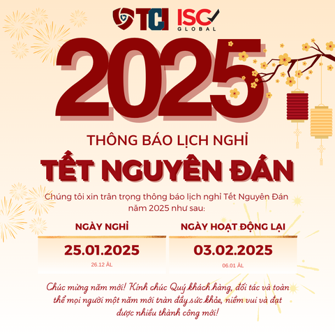 Chúc mừng năm mới và thông báo nghỉ tết Nguyên đán 2025