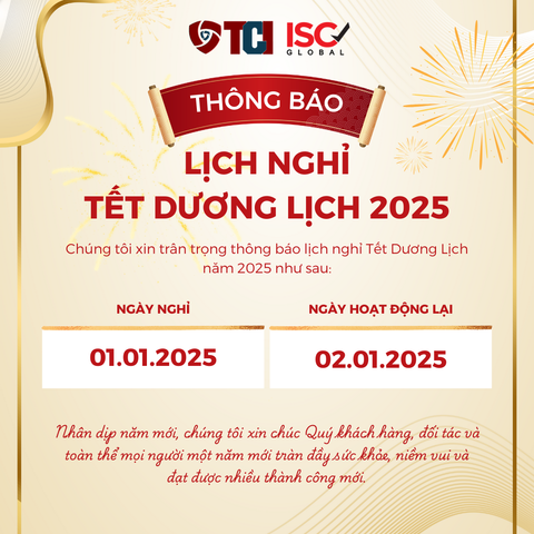 Chúc mừng năm mới và thông báo nghỉ tết Dương lịch 2025