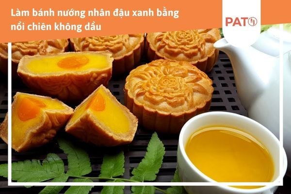 cách làm bánh trung thu không cần lò nướng
