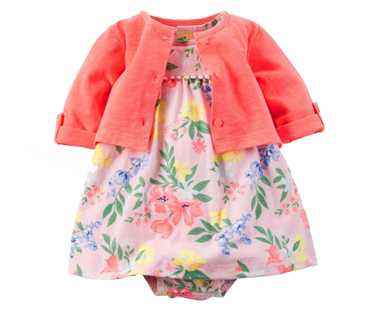 Carter's dress set and jacket for baby girl