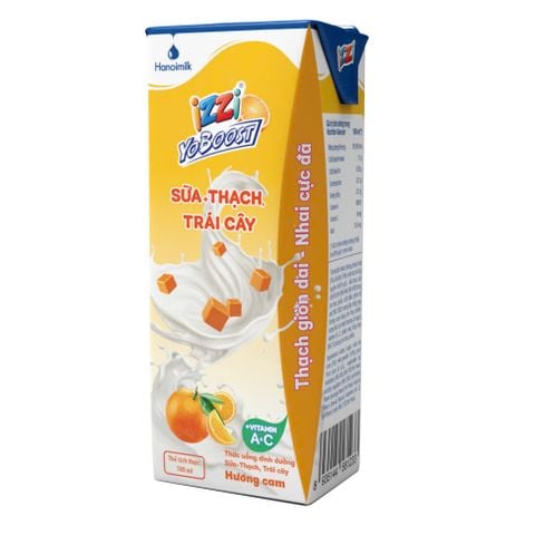 THỨC UỐNG DINH DƯỠNG SỮA + THẠCH, TRÁI CÂY HƯƠNG CAM 180ML