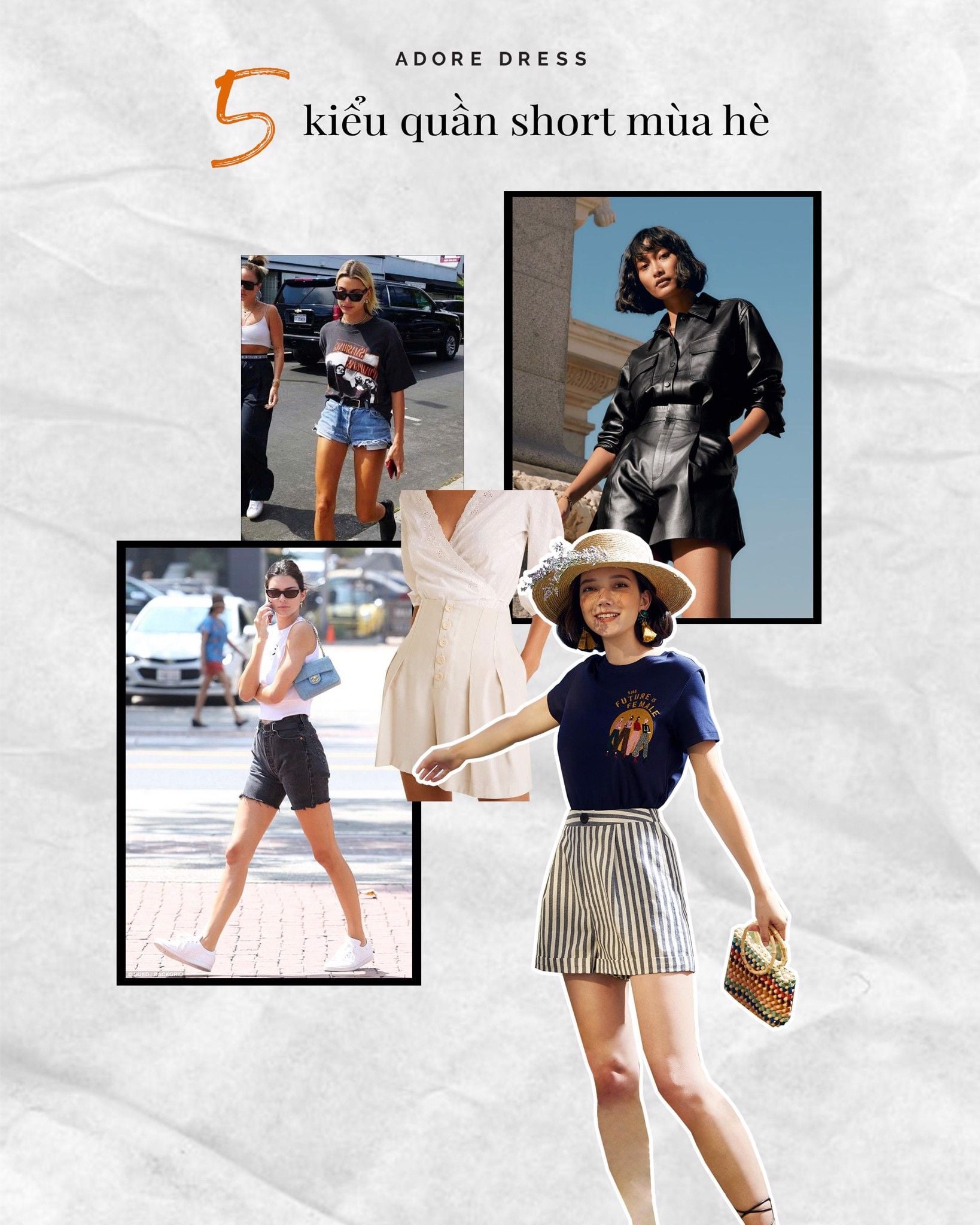 5 kiểu quần short nữ mùa hè