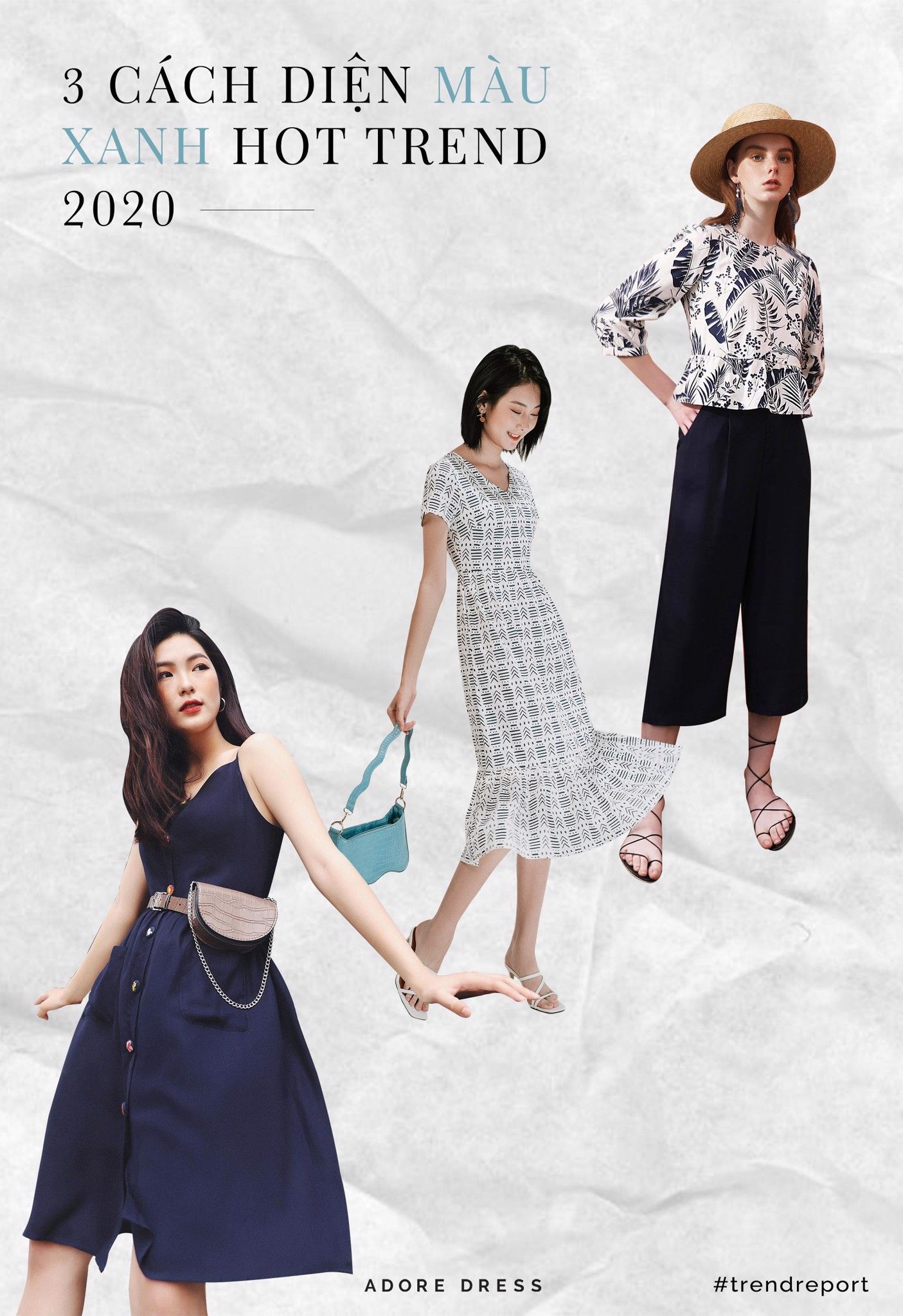3 CÁCH DIỆN MÀU XANH HOT TREND 2020