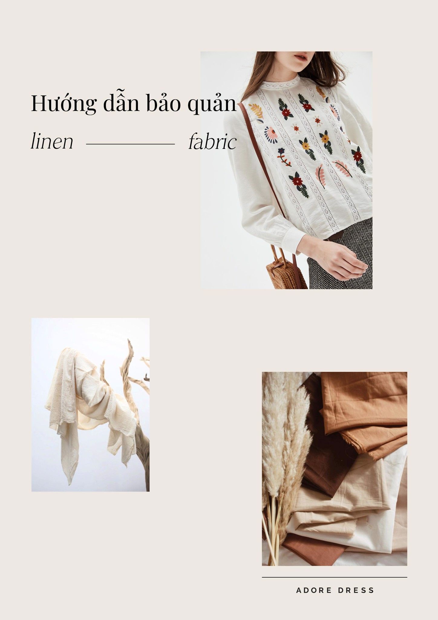 HƯỚNG DẪN BẢO QUẢN: LINEN