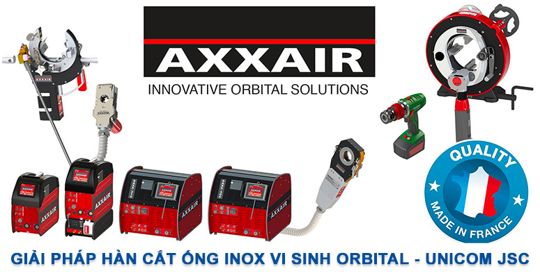 giải pháp cắt vát hàn ống orbital Axxair