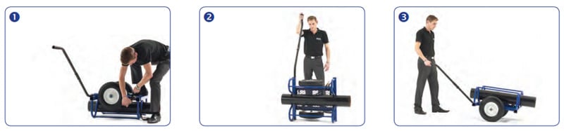 Xe vận chuyển ống 2 bánh