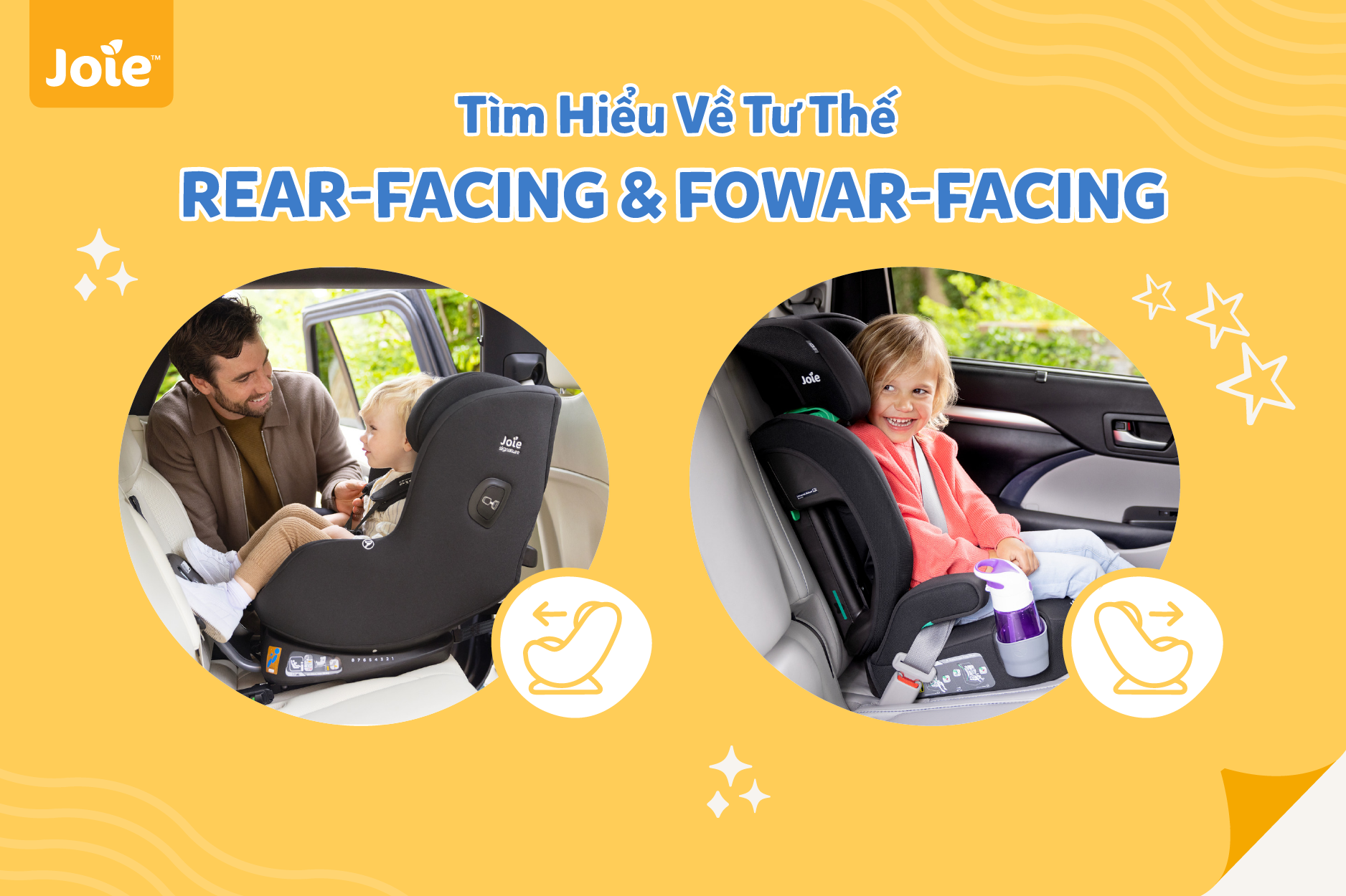Tư thế Rear-Facing & Forward-Facing Khi Dùng Ghế Ngồi Ô Tô Trẻ Em Là Gì?
