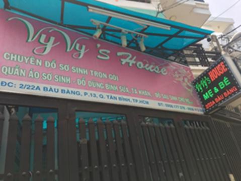 Shop mẹ và bé Vy Vy's House 2/22A Bàu Bàng, Phường 13, Quận Tân Bình, Thành phố Hồ Chí Minh 0908 177278