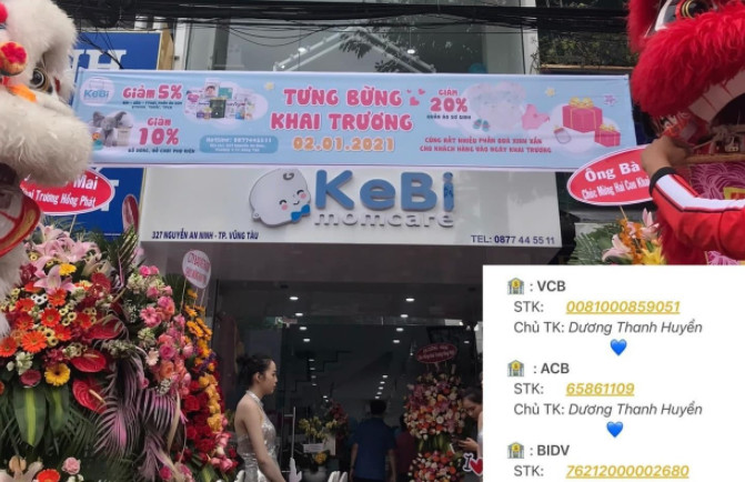 KeBi momcare 327 Nguyễn An Ninh, phường 9, Thành phố Vũng Tàu 0987759185