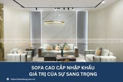 Sofa cao cấp nhập khẩu - Giá trị của sự sang trọng
