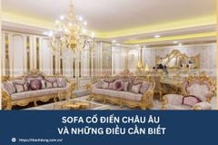 Sofa cổ điển Châu Âu và những điều cần biết