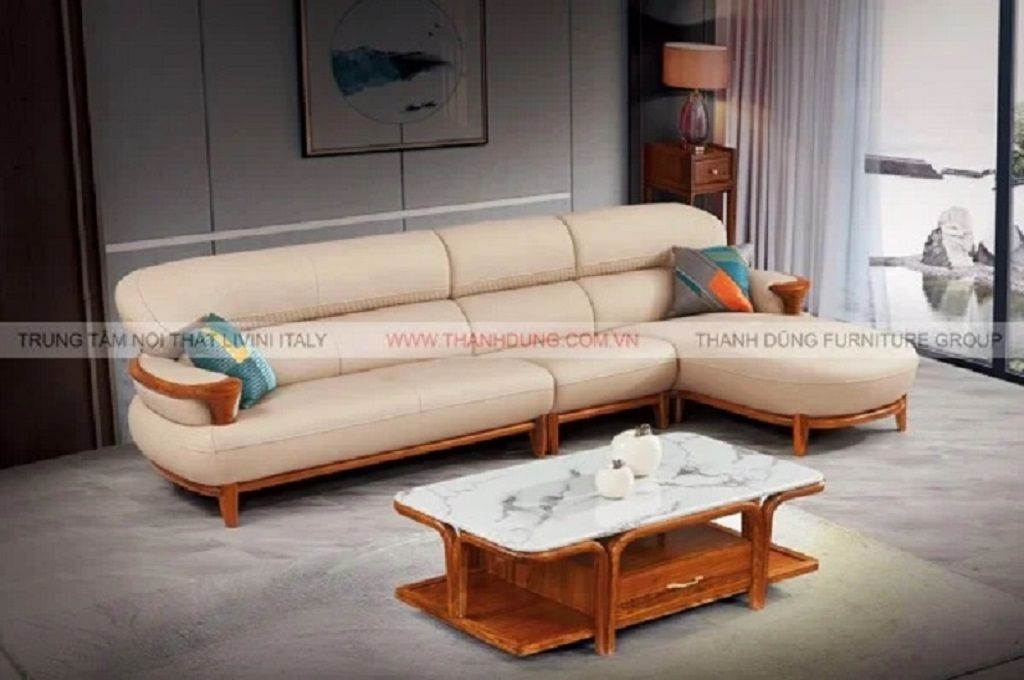Bàn ghế sofa tân cổ điển gỗ mun