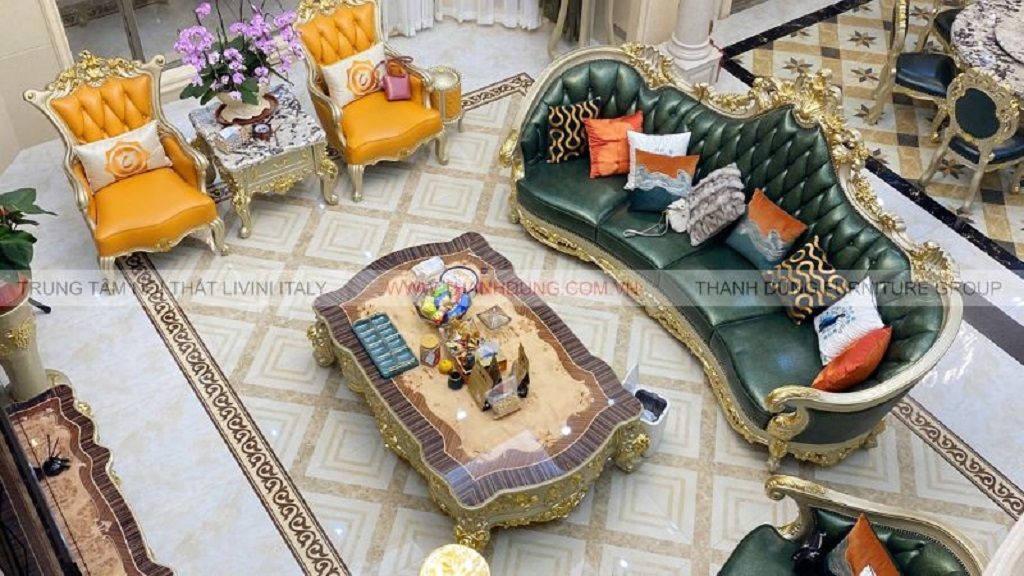 Bàn ghế sofa tân cổ điển Royal