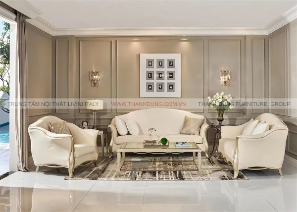 Ghế sofa tân cổ điển đơn giản