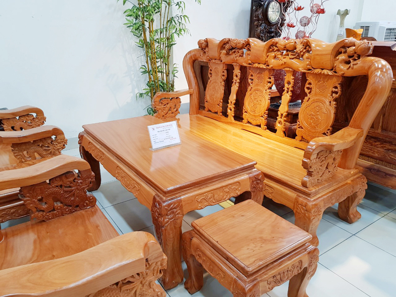 Salon gỗ Gõ Đỏ - Nội thất Thanh Dũng