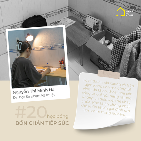 #20 Nguyễn Thị Minh Hà - Góc học tập  “nhặt” từ thùng rác