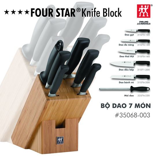 Bộ dao bếp four star 7 món