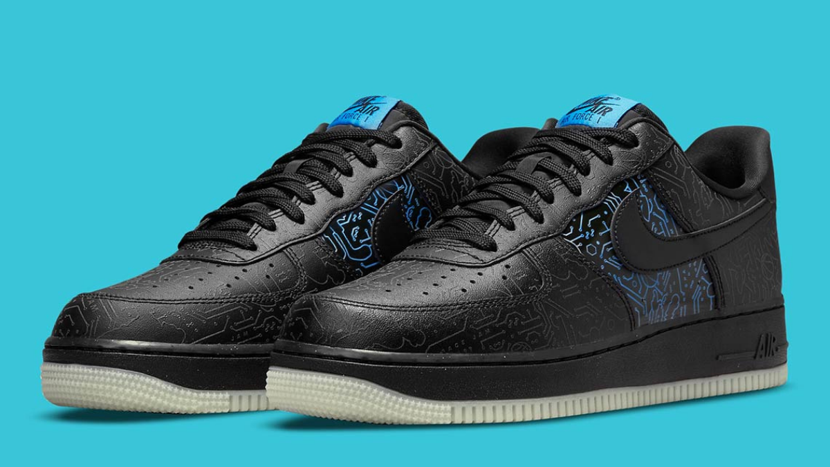 nike space jam air force 1 computer chip