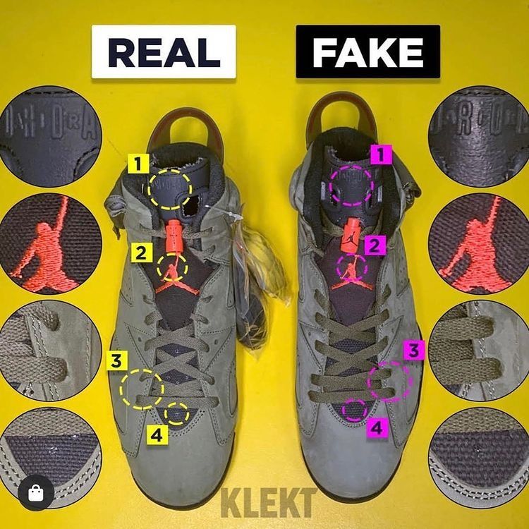 fake jordan 6 travis scott