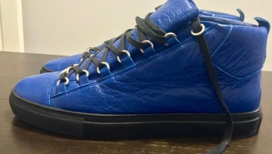 Balenciaga Lamb Da High Top Tone on Tone (Blue)