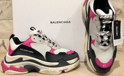 balenciaga pink white black women