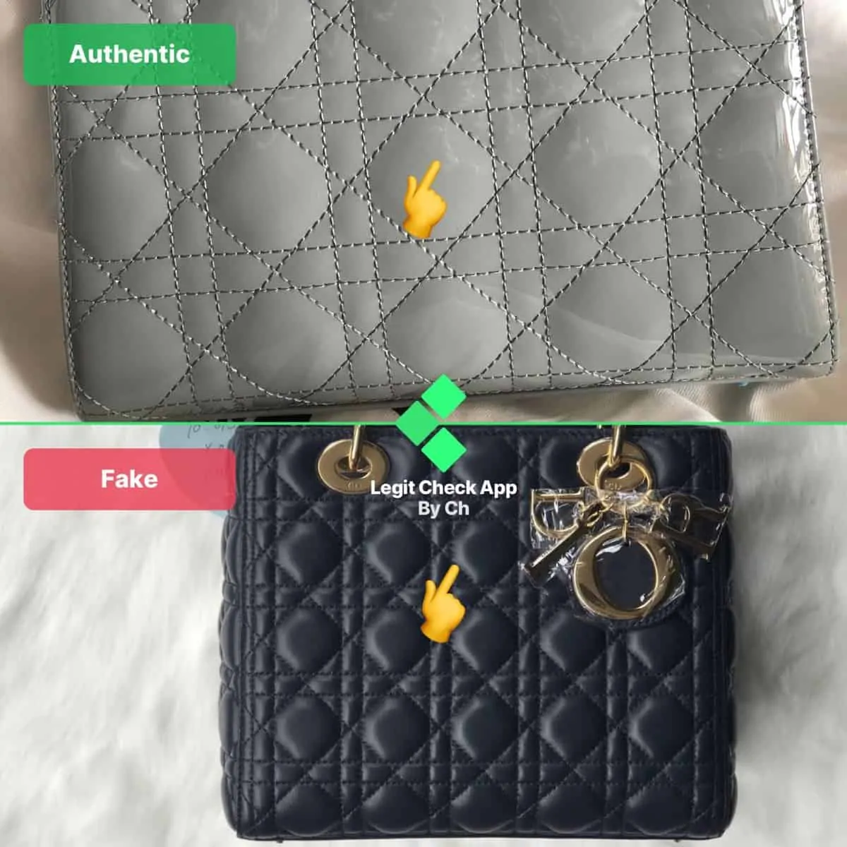 How To Spot A Fake Lady Dior Handbag  Brands Blogger