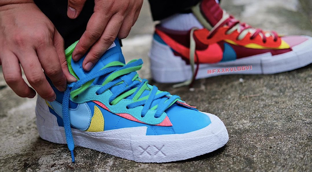 Những hình ảnh mới nhất về phiên bản Kaws x Sacai x Nike Blazer Low 3 footwear drop kaws sacai blazer low singapore