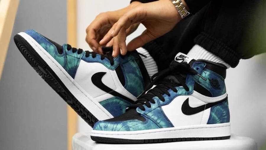 air jordan high tie dye