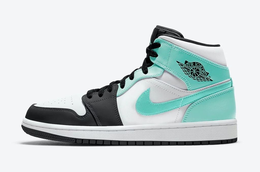 Jordan Brand Them Phối Mau Island Green Vao đoi Jordan 1 Mid Authentic Shoes