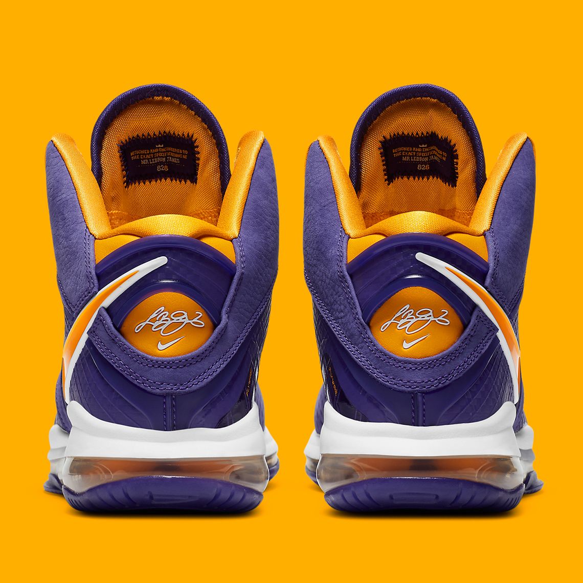 nike lebron 8 lakers on feet